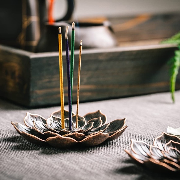 Other - Lotus Incense Stick Holder and Detachable Ash Catcher